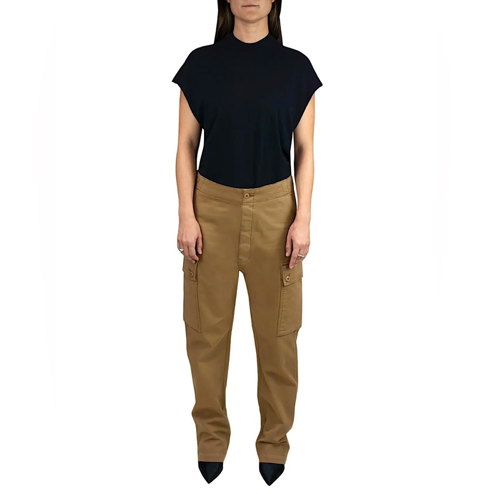 NWT Sundry DSLTD Women’s Cargo Pants in Ermine Brown Sz 28 Summer Work Casual